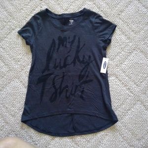 Gray/Black girls T-shirt